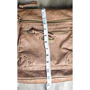 Stone Mountain leather embossed bag